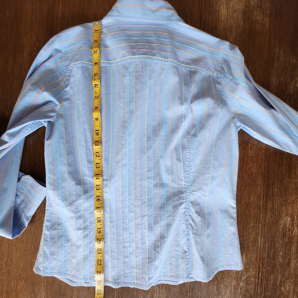 Talbots Multicolor Striped Shirt - Picture 7 of 8